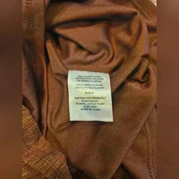 Vintage Maggy London Twist Front Scoop Neck Long Sleeve Maxi Dress Size 6 - Picture 5 of 5